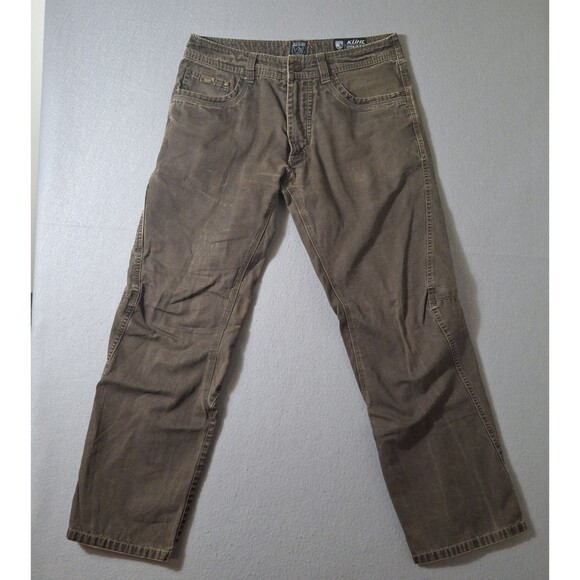 Kuhl Outkast Hiking Pants Men's 32x30 Espresso Olive Camping Outdoors Camp Core - Picture 1 of 13